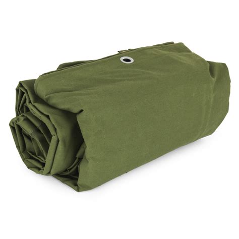 10x 16 Canvas Tarp 3x48m Green Cotton Tarpaulin Heavy Duty 10x16 Ft