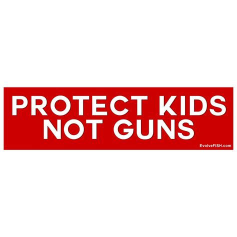 Protect Kids Not Guns Bumper Sticker 11 X 3 Etsy
