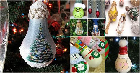 insanely easy christmas light bulb decorations  ornaments diy crafts