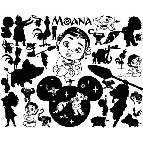 Moana Svg Bundle Moana Svg Moana Silhouette Svg Disney Mo Inspire