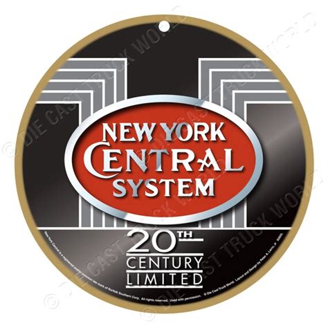 New York Central Railroad Logo Wood Plaque Sign