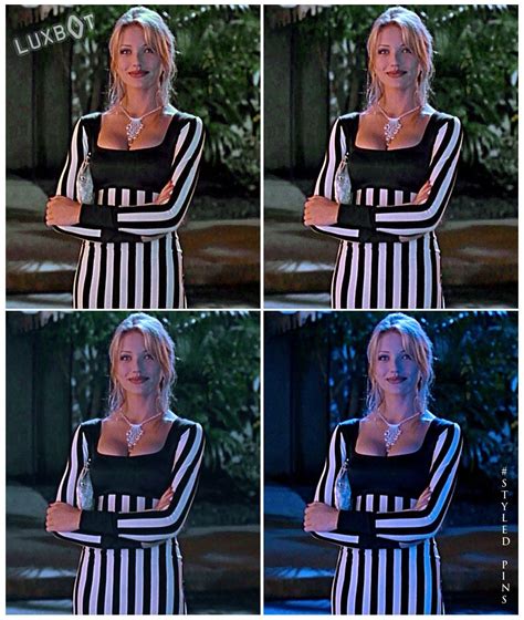 cameron diaz that dress the mask diaz themask stripedress styledpins… 90 s outfits