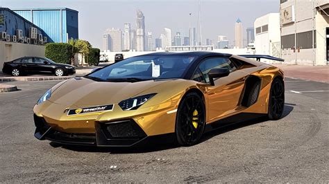 Lamborghini Aventador Gold Gloss Wrap Wrapstyle