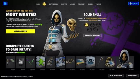 Fortnite Most Wanted Quests Guide Cold Blooded Medallions And Rewards