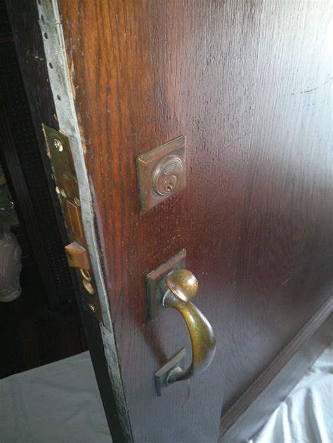 That secures the door lock. Before and After: Replace Old Mortise Lock on Front Door ...