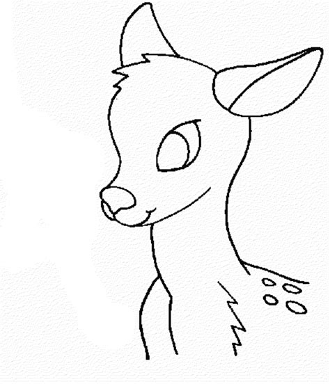 Easy Drawing Deer Head Free Download On Clipartmag