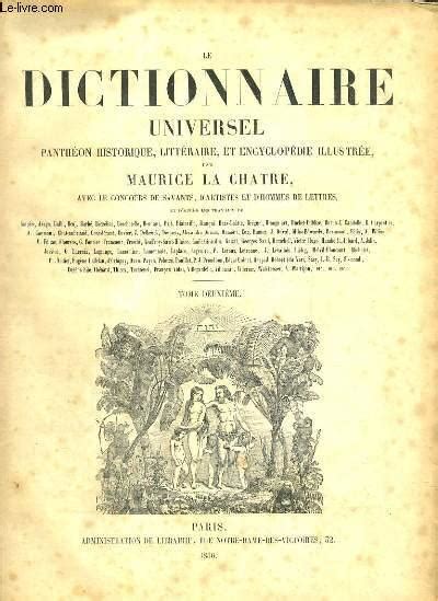 Le Dictionnaire Universel Pantheon Historique Litteraire Et