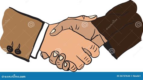 illustration of handshake stock vector illustration of adult 26737644