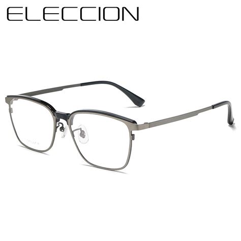 prescription glasses acetate titanium vintage frames optical myopia eyeglasses anti radiation