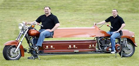 Motorcycle gangs may soon be able to join the green energy revolution thanks to this sleek new form of transportation. Your WTF of the Week: World's first motorcycle hearse ...