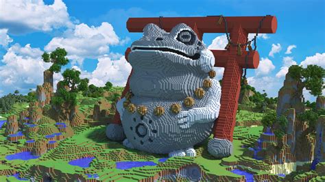 Stone Frog Statue Japanese Style Rminecraft