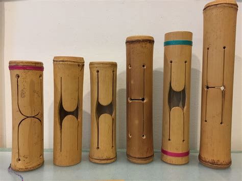 Bamboo Drums Instrumentos Caseiros Decoração Com Bambu Artesanato