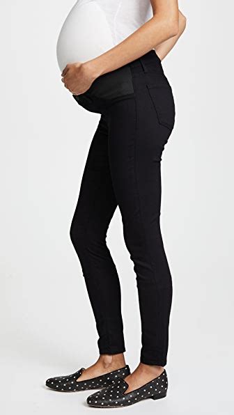 Fabulous pair of j brand maternity jeans in dark plum. J Brand Mama J Super Skinny Maternity Jeans In Black In ...
