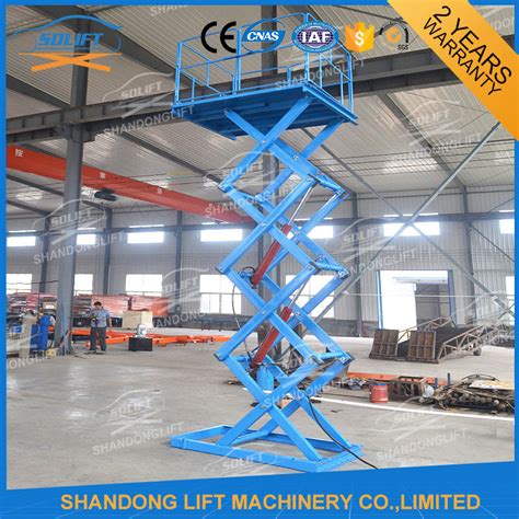 15t 38m Material Lift Platform Warehouse Hydraulic Cargo Scissor Lift