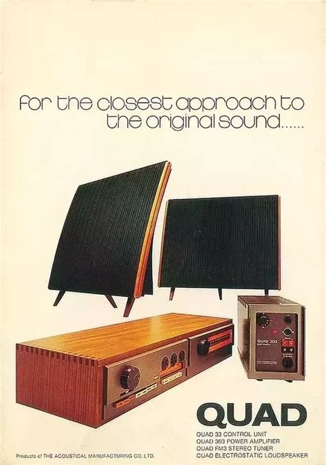 An Advertisement For The Original Sound System From The 1970s