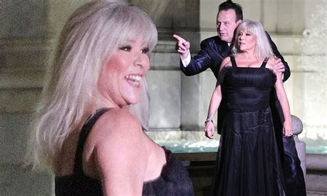 Former Page 3 Girl Samantha Fox 53 Turns Heads In A Low Cut Gown As She Films Comeback Music
