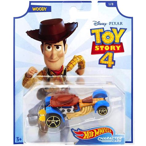 Woody Toy Story 4 Hot Wheels Disney Character Cars Diecast 164 Scale