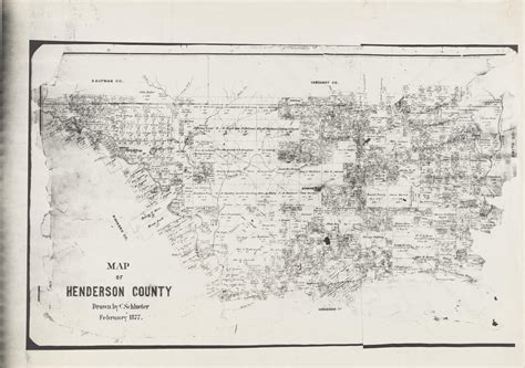 Map Of Henderson County Side 1 Of 1 The Portal To Texas History