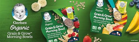 Gerber Up Age Organic Grain And Grow Morning Bowl Oats Red Quinoa And Farro