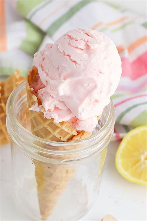 Pink Lemonade Ice Cream Fruity Ice Cream Cream Recipes Ice Cream Month