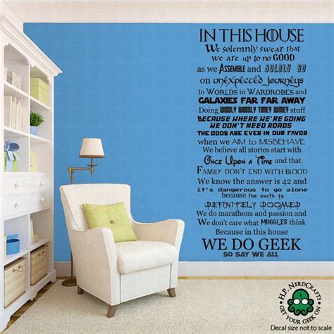 We Do Geek Wall Decal Wall Decals Home Decor Home