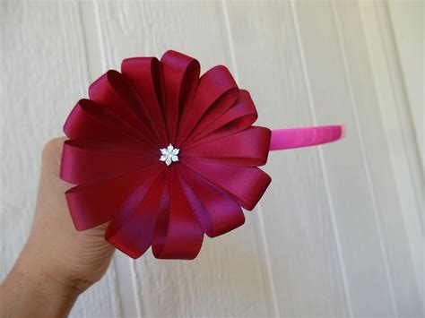 How To Make Ribbon Flower In 5 Minutes Youtube