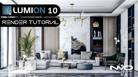 Lumion 10 Pro Modern Living Room 3d Rendering Tutorial Youtube
