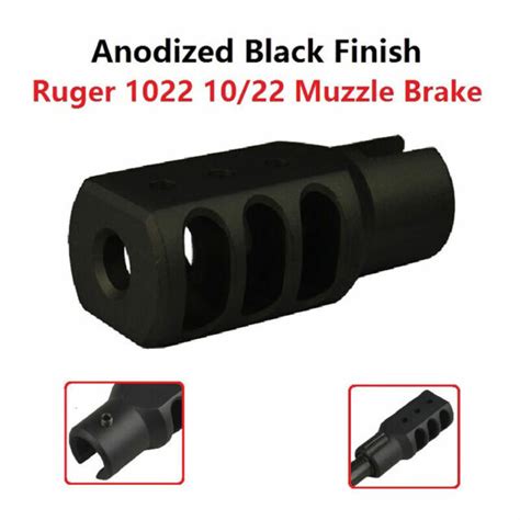 Us Seller Black Slip On Ruger 1022 10 22 Tanker Style Muzzle Brake Ebay