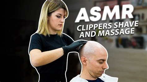 asmr head and beard shaving female barber youtube