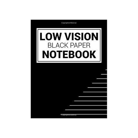 Buy Low Vision Black Paper Notebook Bold Line Writing Paper For Low