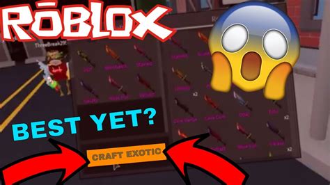 Has This Been The Best Exotic Crafting Ever Roblox Assassins Crafting