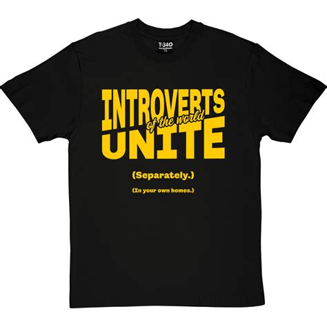 Introverts Of The World Unite T Shirt Redmolotov