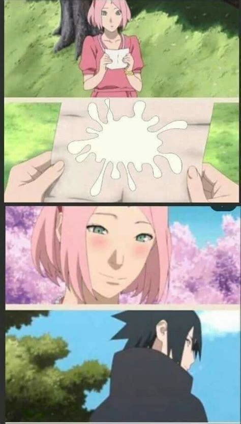 E Foi Assim Que Nasceu A Sarada Anime Engraçado Meme Engraçado