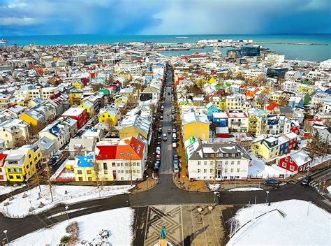 Reykjavík Iceland Beautiful Colorful Houses In Reykjavík 💚💙