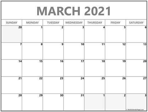Our calendars are available in microsoft word (.docx), pdf or. March 2021 blank calendar collection.