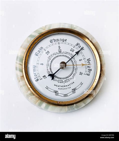 Classic Aneroid Barometer Stock Photo Alamy
