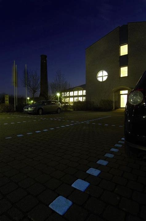 Glow In The Dark Concrete Pavers To Light Up A Path With Solar Power