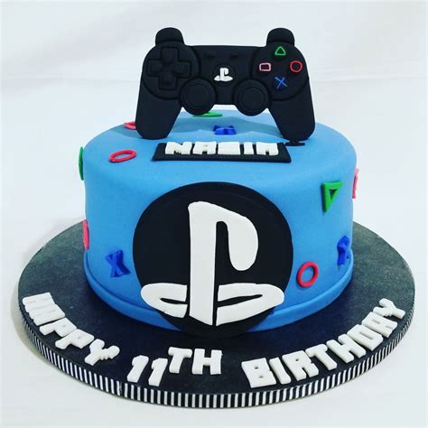 Ps4 Cake Playstation Ps4 Cake Cake Designs Birthday Playstation Cake