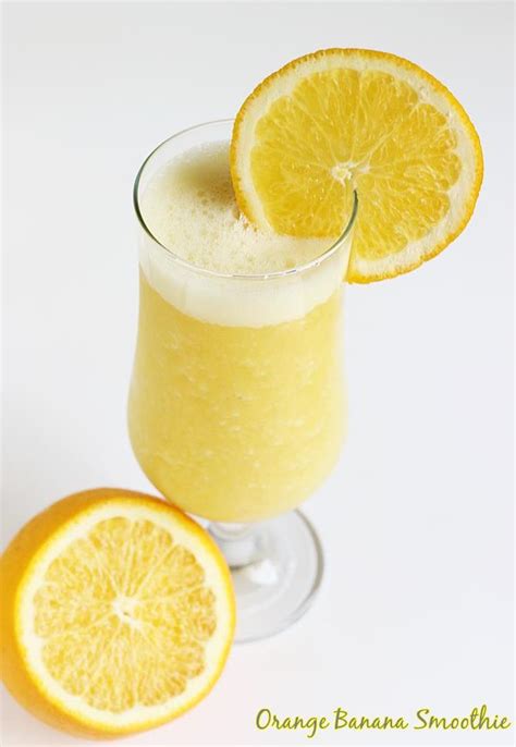 Orange Banana Smoothie Recipe How To Make Orange Smoothie