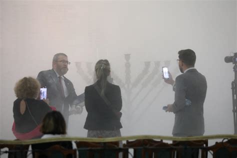Far Right Lawmaker Douses Menorah Candles In Polands Parliament