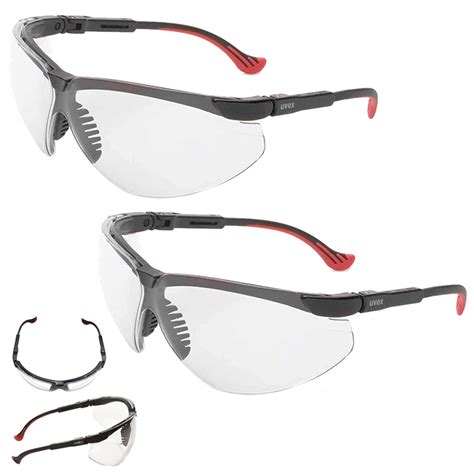 2 pair safety glasses clear anti fog lens work eyewear eye protection ansi z87 1