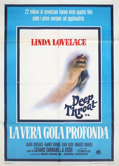 deep throat 1972 italian due fogli poster posteritati movie poster gallery