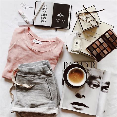 Cozy Days In Sweats And A Cup Of ☕️ Flatlay Photography Clothing
