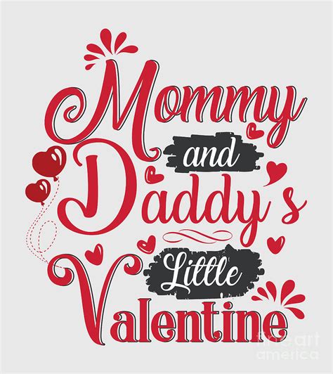 All i need is your hand in mine to be blissfully happy this valentine day, i love you. Mommy And Daddy Little Valentine Funny Love Gift For Boy Girl Child New Baby Quote Digital Art ...