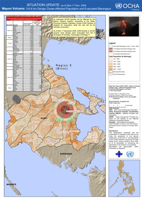 Philippines Mayon Volcano 3 6 8 Km Danger Zones Affected Population