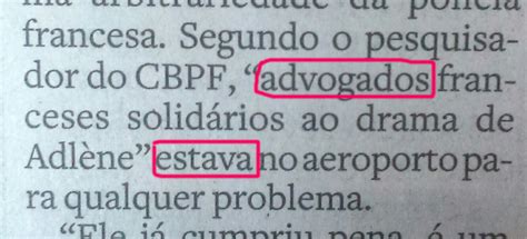 Erros De Concordância Nominal Exemplos