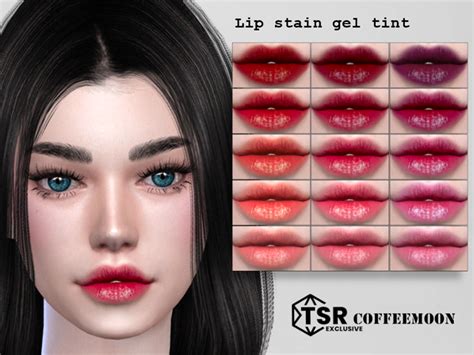 The Sims Resource Lip Stain Gel Tint The Sims Brow Styling Sims 4