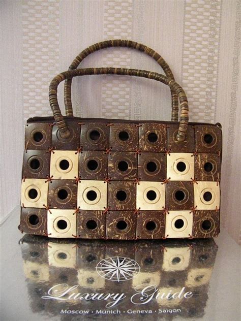 Handbag Made Of Coconut By Handicraftbykenny On Etsy 39 00 How To Make Handbags Handbag Etsy