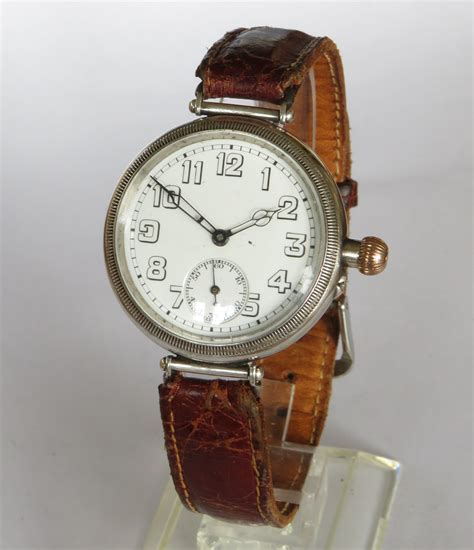 Antique Silver Longines Trench Watch 1918 769634 Uk