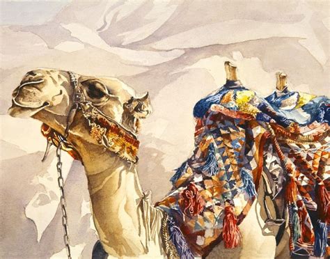 Is it that the way through the desert is closed? Desert Camel watercolor print, now available as large ...